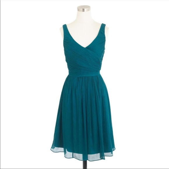 J. Crew Dresses J Crew Heidi Silk Chiffon Dress Size 4 Tall New